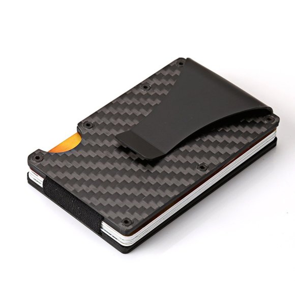 RFID blocking carbon fiber metal credit card wallet, Aluminum money clip - Picture 3 of 3